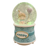گوی موزیکال مدل پمپی پسر و کیک تولد طرح Happy کد A01