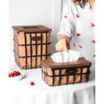 ست سطل و جای دستمال مدل carolina