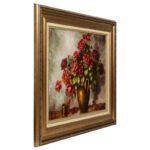 تابلو فرش دستباف سی پرشیا طرح گل در کوزه سفالی کد 903997