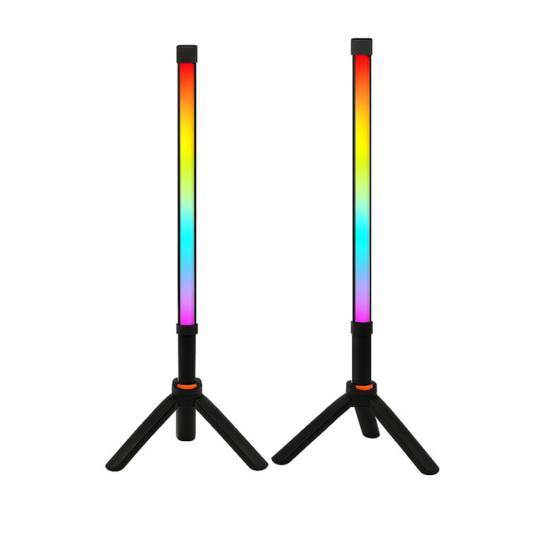 آباژور رومیزی آی لِد مدل پیکسل بلوتوثی کد BT-Rainbow-Pro1 بسته 2 عددی