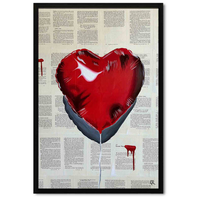 تابلو مدل Heart balloon کد 248901272
