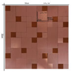 دیوارپوش مدل تایل بین کابینتی پشت چسبدار کد 40014 بسته 6 عددی