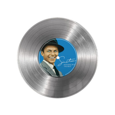 تابلو نیپ آرت طرح دیسک گرامافون مدل 9143 فریم نقره ای