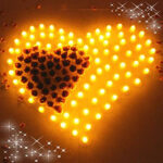 شمع ال ای دی واتان مدل کلاسیک مجموعه 24 عددی