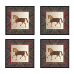 رومیزی مدل مخمل کد M0115 بسته 4 عددی