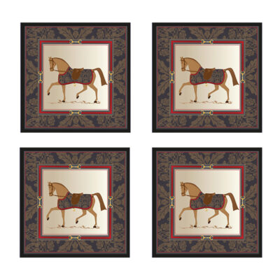 رومیزی مدل مخمل کد M0115 بسته 4 عددی