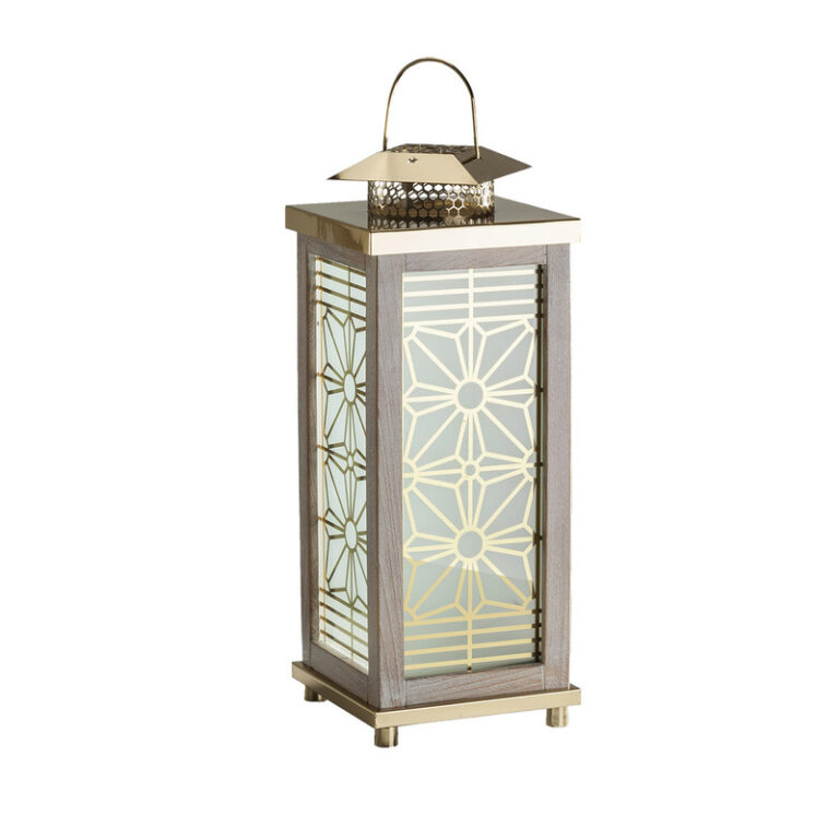 شمعدان مدل فانوس چوبی کد 7025