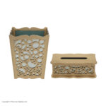 ست سطل و جای دستمال کاغذی مدل Ring_193