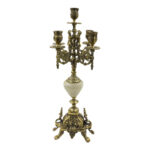 ساعت رومیزی مدل  کنت و شمعدان مجموعه 3 عددی