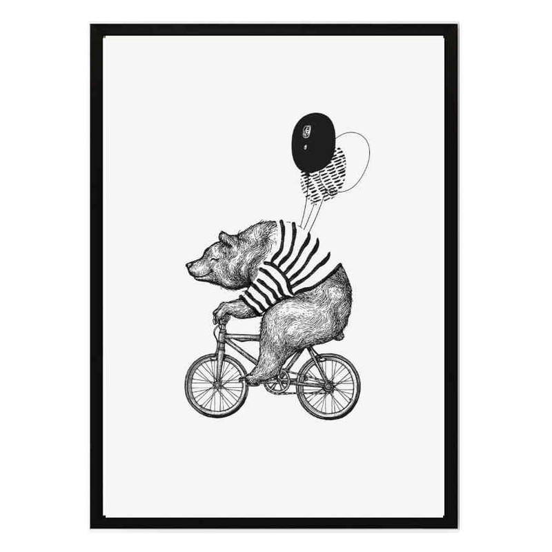 ec2acaf164e1725c20e7383a6cd0e3b5 تابلو مدل Bear on the bike کد 248901790