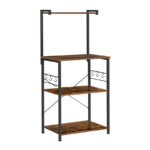 شلف دیواری دیزم مدل کافی بار کد SLF_F100_60_BRN