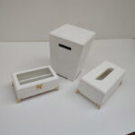 ست سطل و جای دستمال کد 3102 به همراه جا کاردی