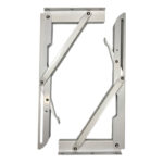 پایه نگهدارنده طبقه دیواری مدل گونیا تاشو کد 35 بسته دو عددی