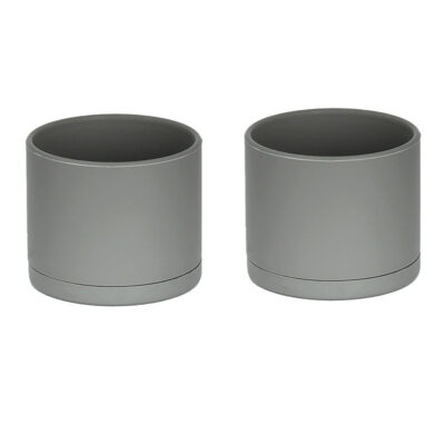 گلدان دکوری طرح استوانه مدل مهرنی 35-103 مجموعه 2 عددی