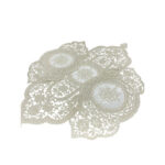 ست 4 تکه رومیزی مدل قیطان دوزی طرح گل گندم