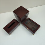 ست سطل و جعبه دستمال کد 3021 به همراه جعبه تی بگ