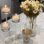 شمعدان مدل وارمری بزرگ مجموعه ۳ عددی