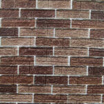 دیوارپوش مدل فومی پشت چسبدار طرح آجر قهوه ای بسته 6 عددی