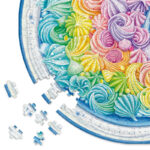 پازل 500 تکه راونزبرگر مدل Circle of Color Rainbow Cake کد 17349