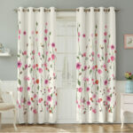 پرده نیروانا طرح گل  مدل مخمل کد 8714 سایز 140×280 سانتی متر