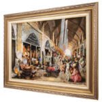 تابلو فرش دستباف سی پرشیا مدل بازار مسگرها کد 903591