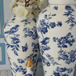 دکوری مدل جینجر جار طلا دار طرح چکاوک کد ۰۰۵ مجموعه دو عددی