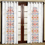 پرده مدل مخمل پانچی کد m 1872Kx سایز 200x140 سانتی متر