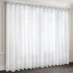 پرده مدل دوخت ساده حریر مات سایز 600x280 سانتی متر