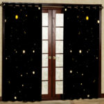 پرده مدل طرح دار مخمل پانچی کد 4589 سایز 140x280 سانتی متر