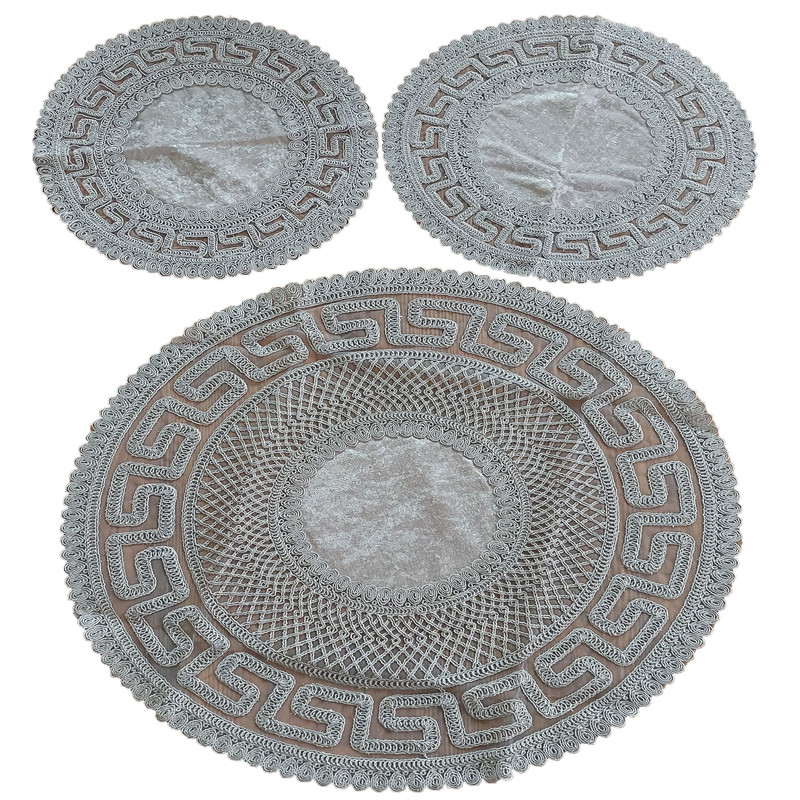 fcbefbce39cfa7a923cc3dfc91e73a63 ست رومیزی 3 تکه کد TD-1500