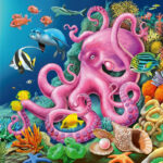 پازل 49 تکه راونزبرگر مدل Underwater Splendor کد 12000859 مجموعه 3 عددی