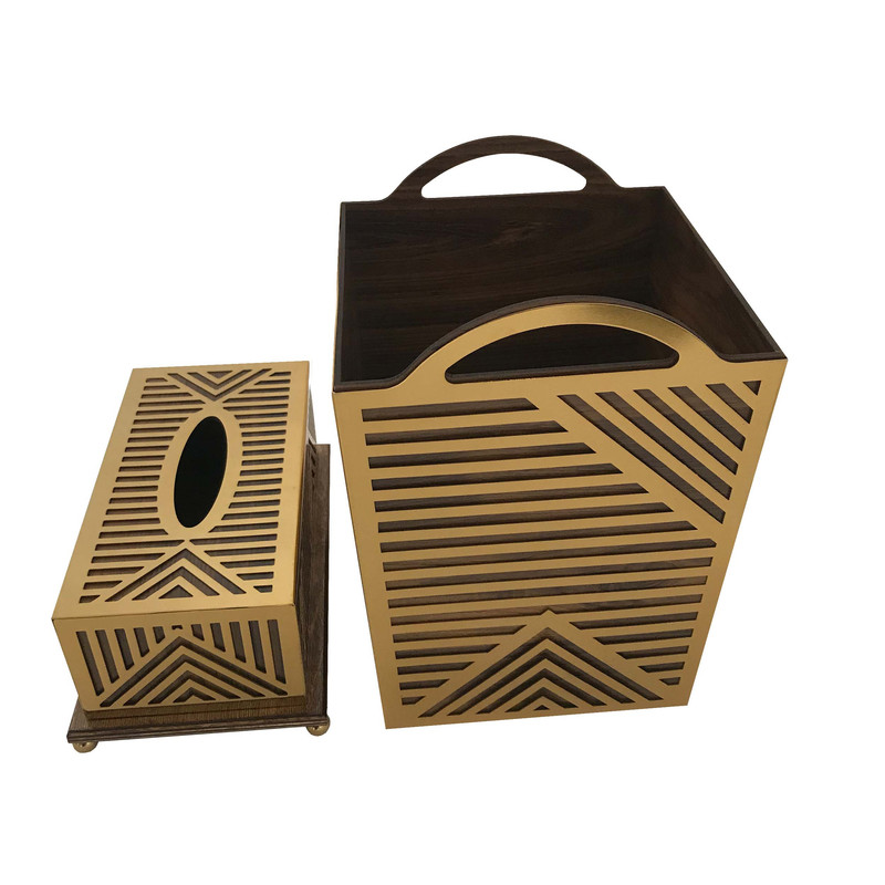 fdc34aa0b153d4fe0f3926d829c35da9 ست سطل و جای دستمال کاغذی مدل مثلثی