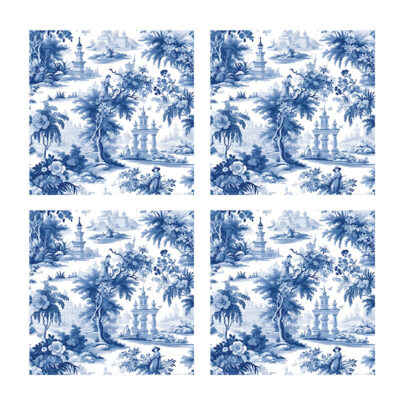 رومیزی مدل مخمل بسته 4 عددی کد M0130