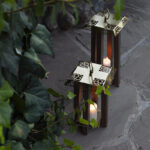 شمعدان مدل فانوس تزیینی چوبی کد 4320